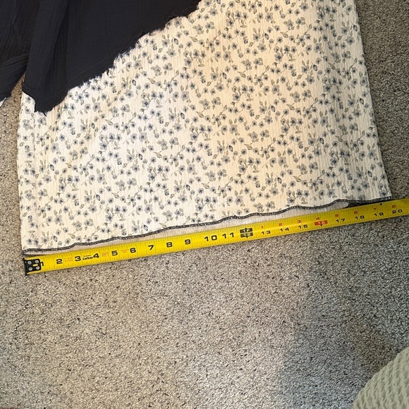 New POl Wide Leg Gauze Pants ~ Black Floral - Picture 12 of 13